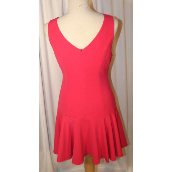NEW Rhyme Los Angeles Size Small Fuchsia Pink Drop Waist Fit & Flare Dress - Picture 4 of 4
